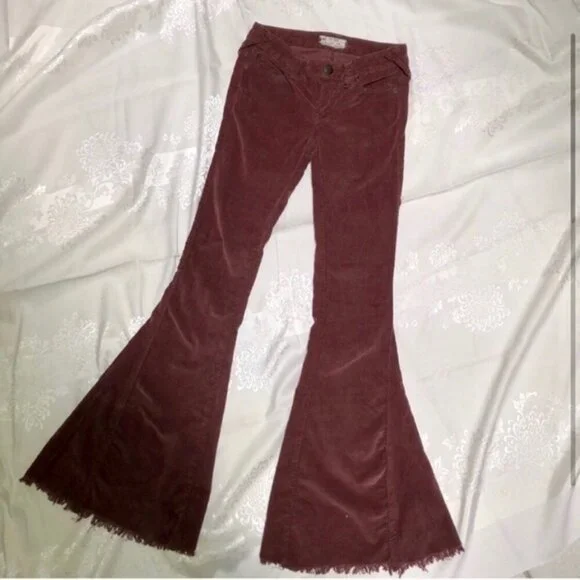 Free People Super Flare Corduroy Jeans, 25 - Picture 4 of 6